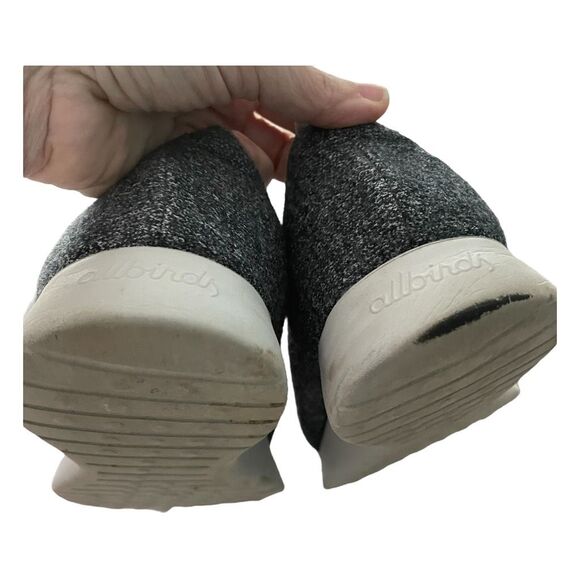 Allbirds Merino Wool Runners Sneakers Natural Grey Knit Cushioned Midsole 10 - Picture 3 of 8
